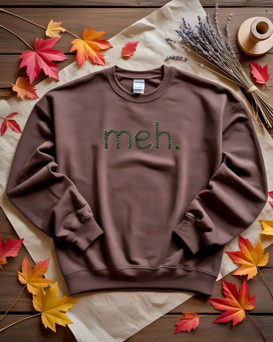 Meh. embroidered sweatshirt Memez Store