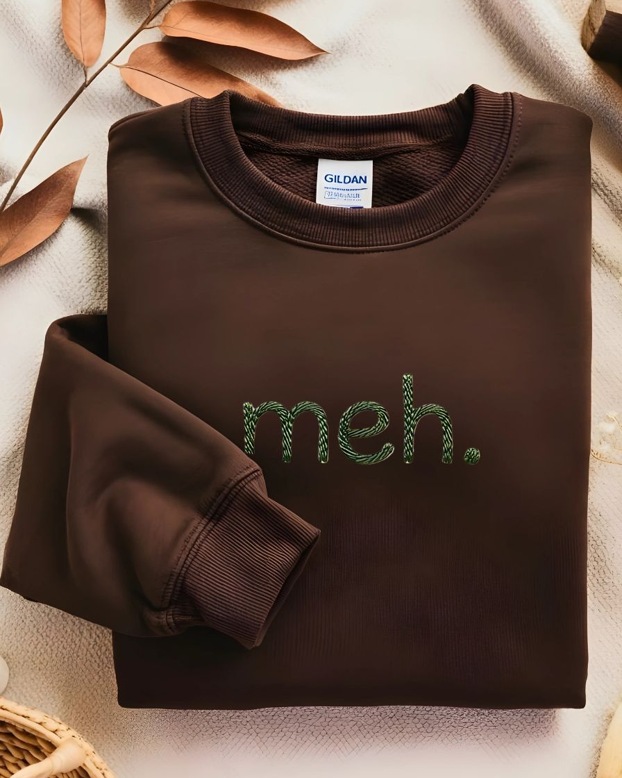 Meh. embroidered sweatshirt Memez Store