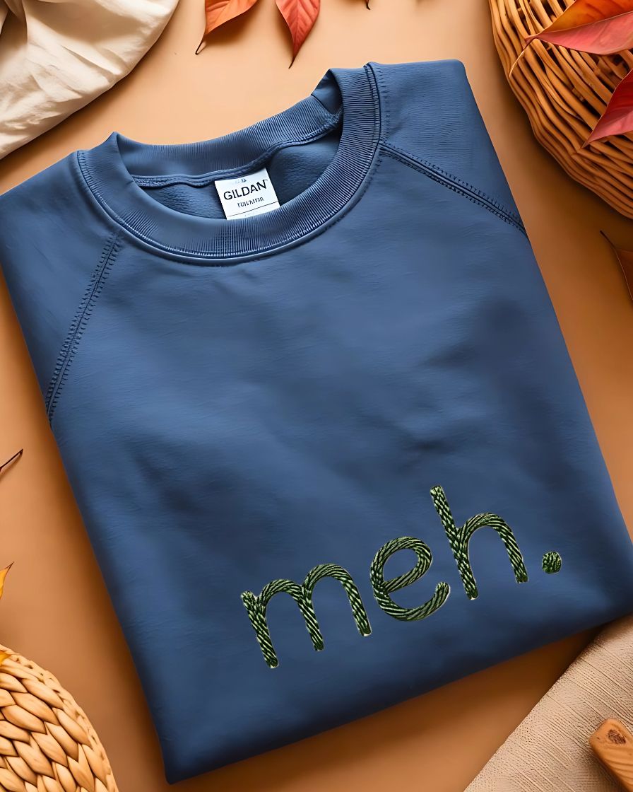 Meh. embroidered sweatshirt Memez Store