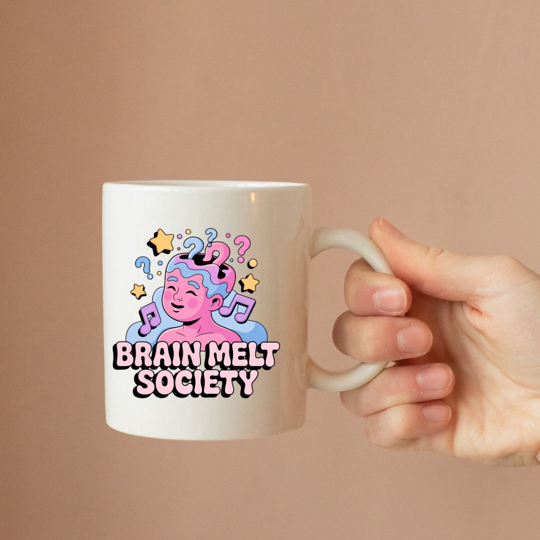 Brain Melt Society funny meme coffee mug Memez Store