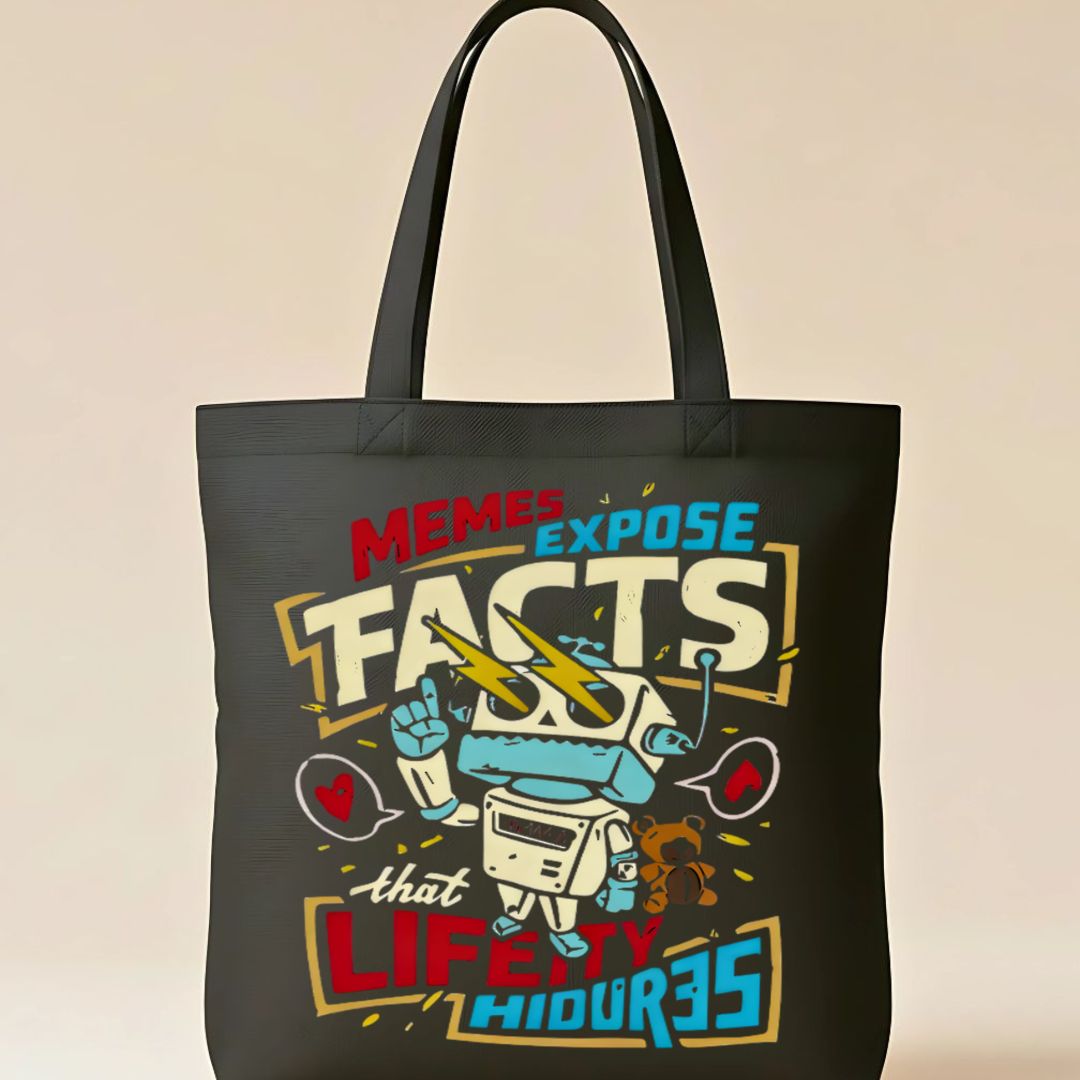 Meme Expose Facts Tote Bag with funny truth memes