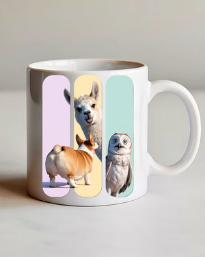 Memez Store Animal Collage Mug 11oz &amp; 15oz”