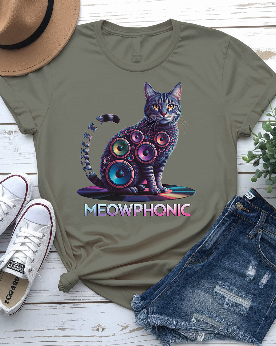 Meowphonic Tee – Funny Cat Lovers Shirt
