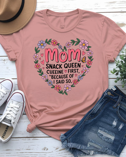 MoM Snack Queen – Funny Meme Tee by Memez Store