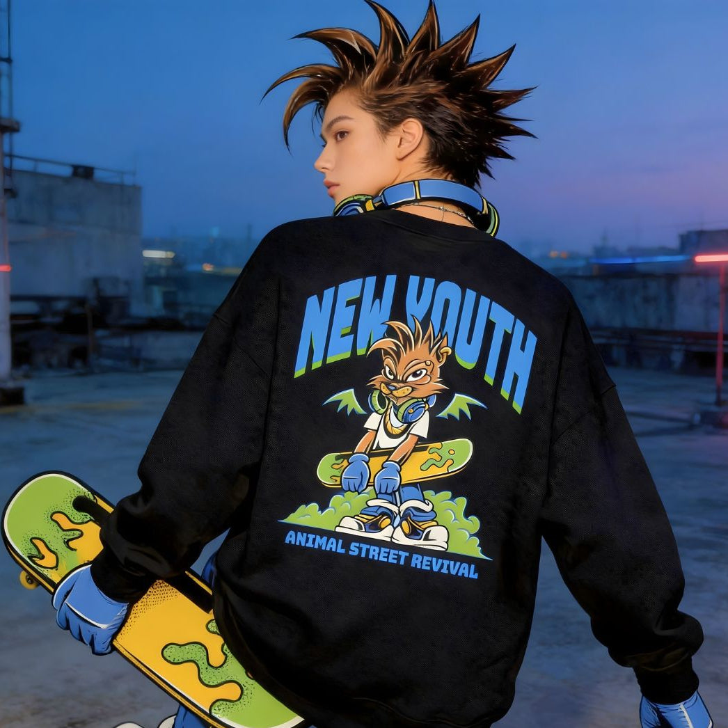 New youth streetwear crewneck sweatshirt by Memez Store