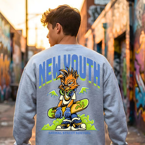 New youth streetwear crewneck sweatshirt by Memez Store