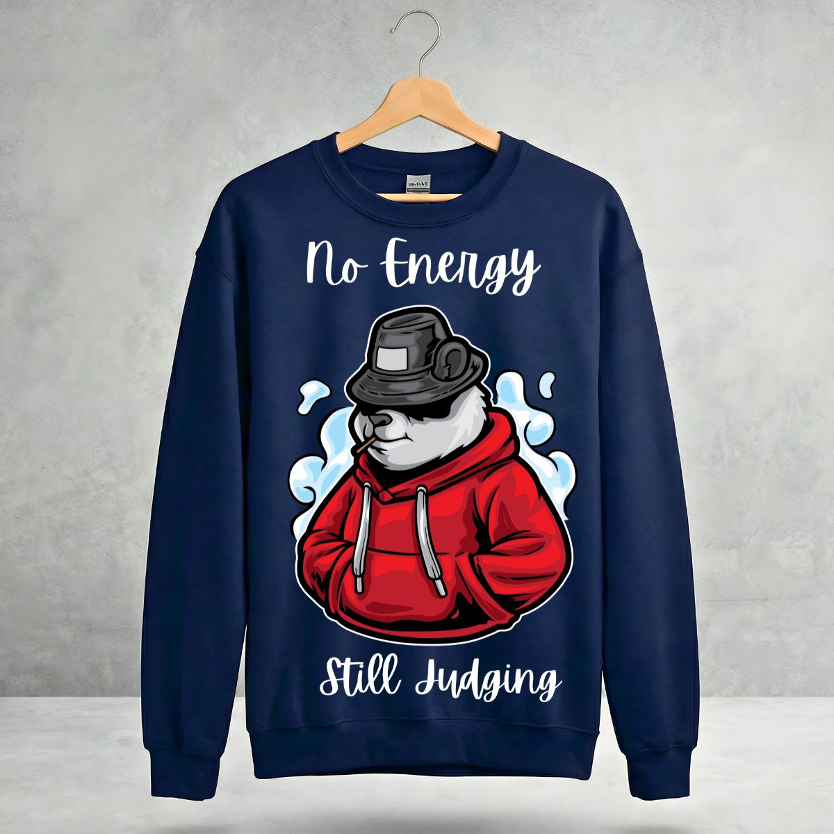 Urban graphic No Energy unisex crewneck sweatshirt