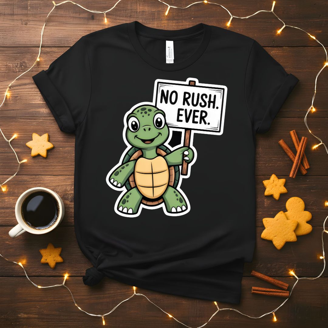 No Rush Over Funny Sarcastic Humor T-Shirt