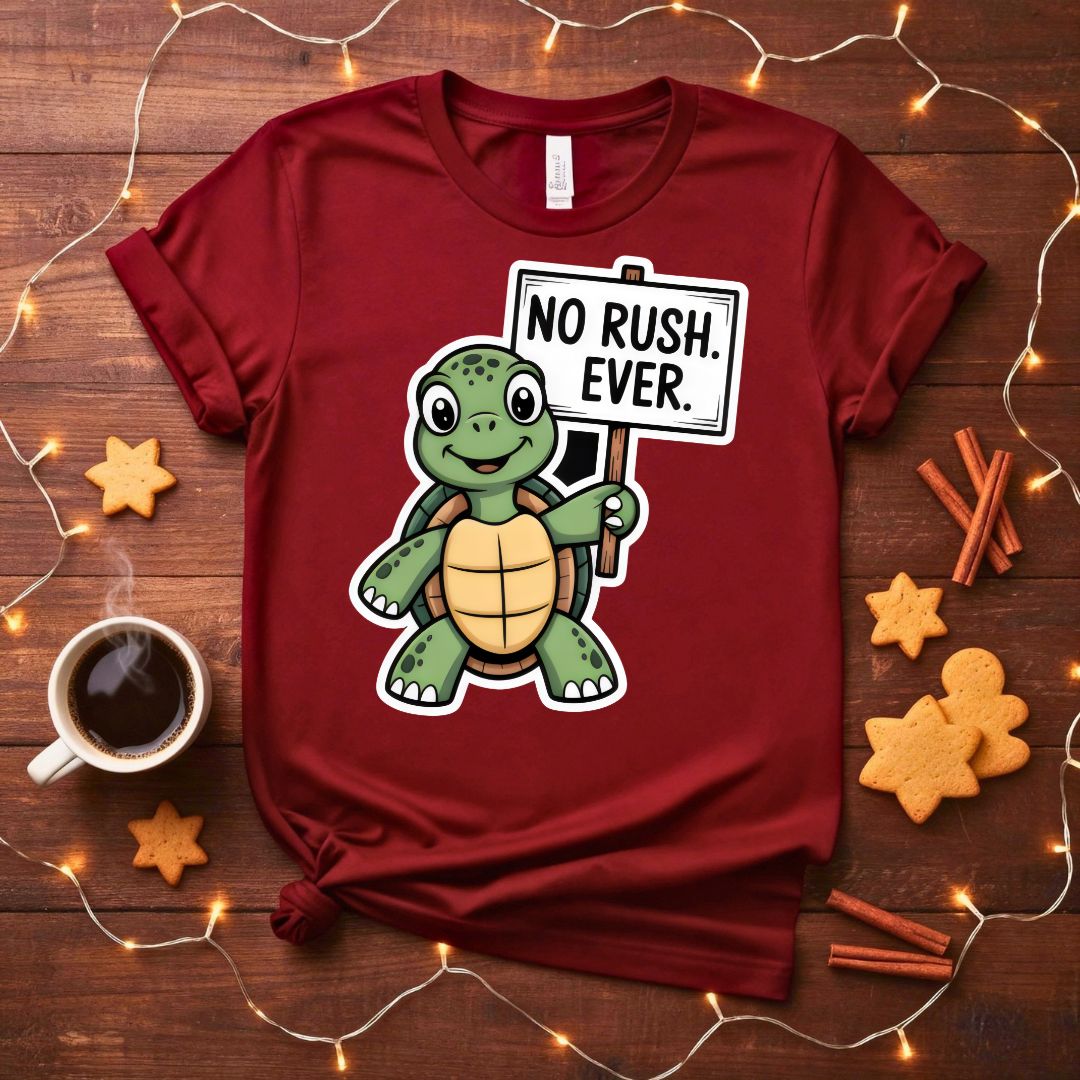 No Rush Over Funny Sarcastic Humor T-Shirt