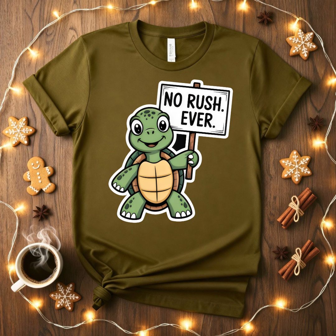 No Rush Over Funny Sarcastic Humor T-Shirt