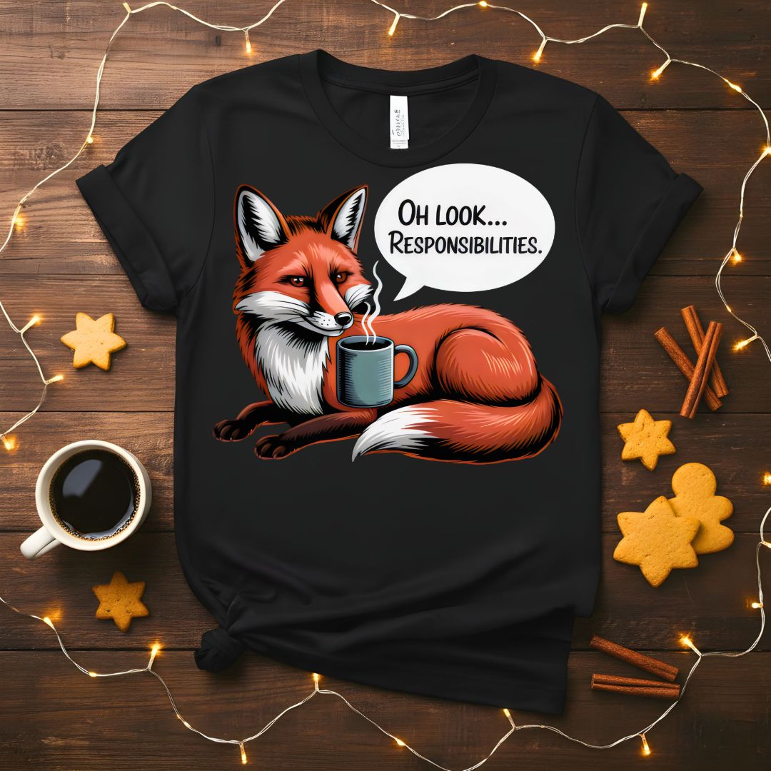 Oh Look Responsibilities Funny Adulting T-Shirt