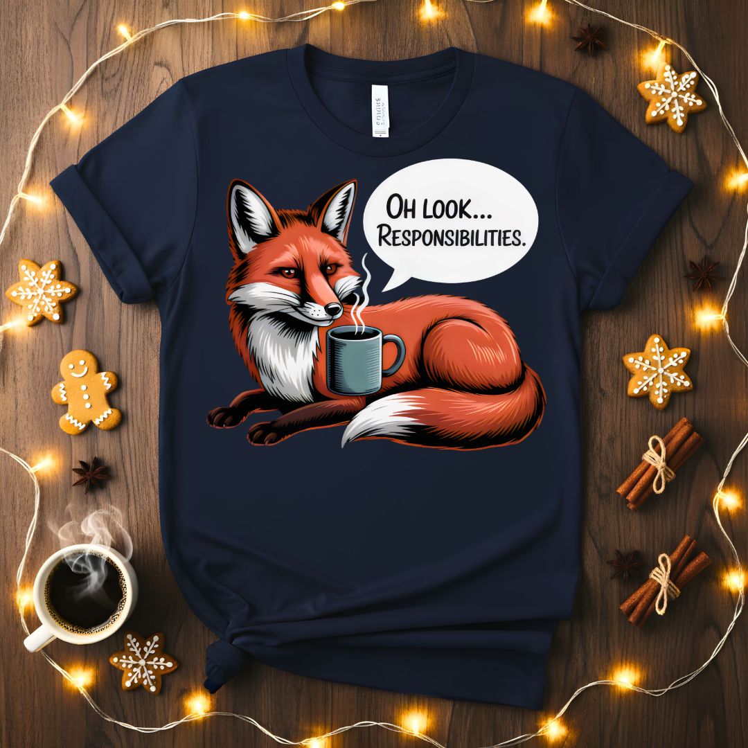 Oh Look Responsibilities Funny Adulting T-Shirt