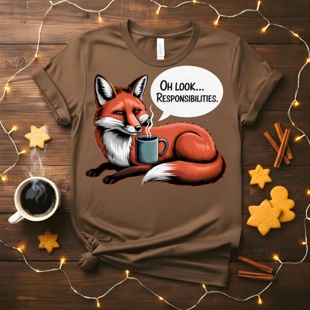 Oh Look Responsibilities Funny Adulting T-Shirt