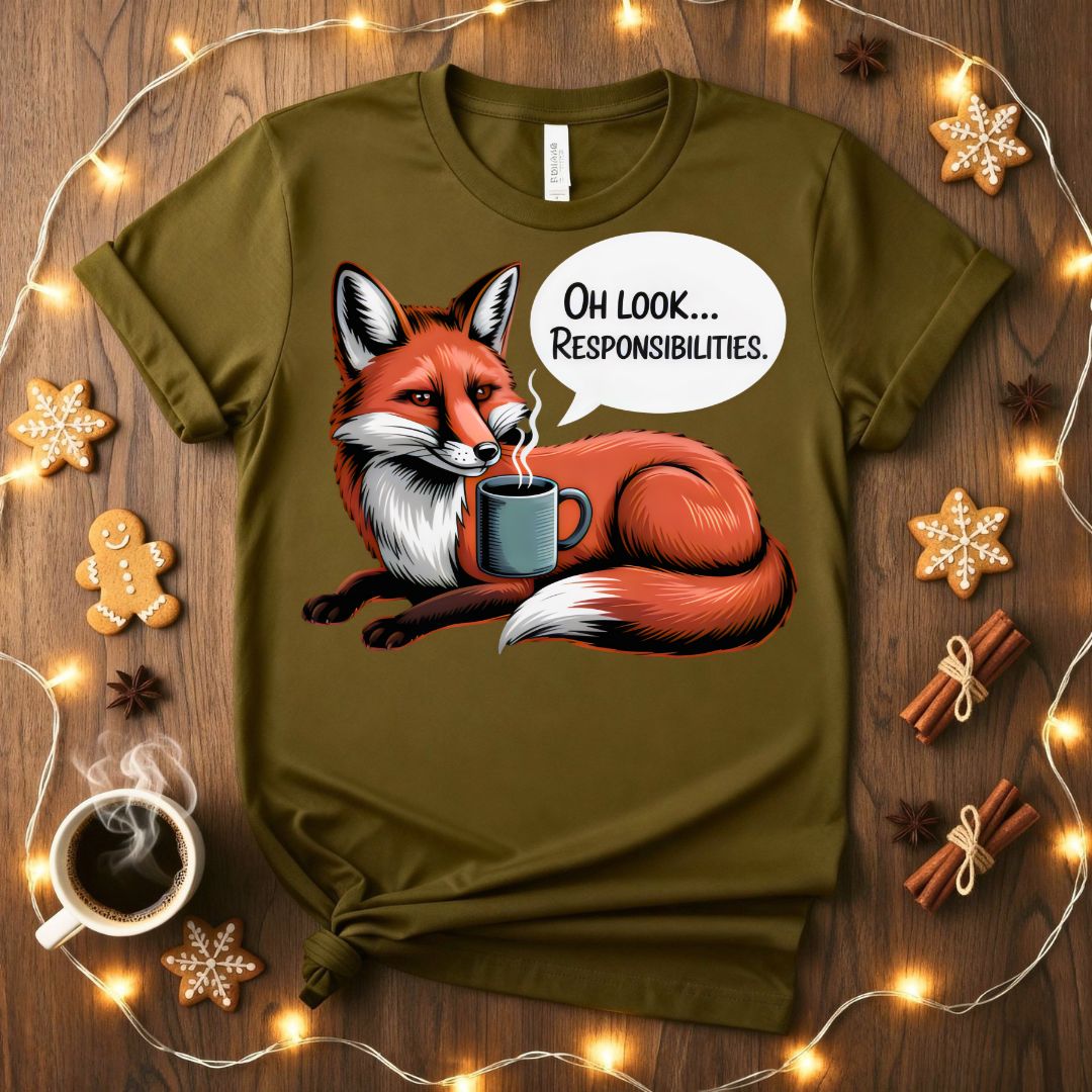 Oh Look Responsibilities Funny Adulting T-Shirt