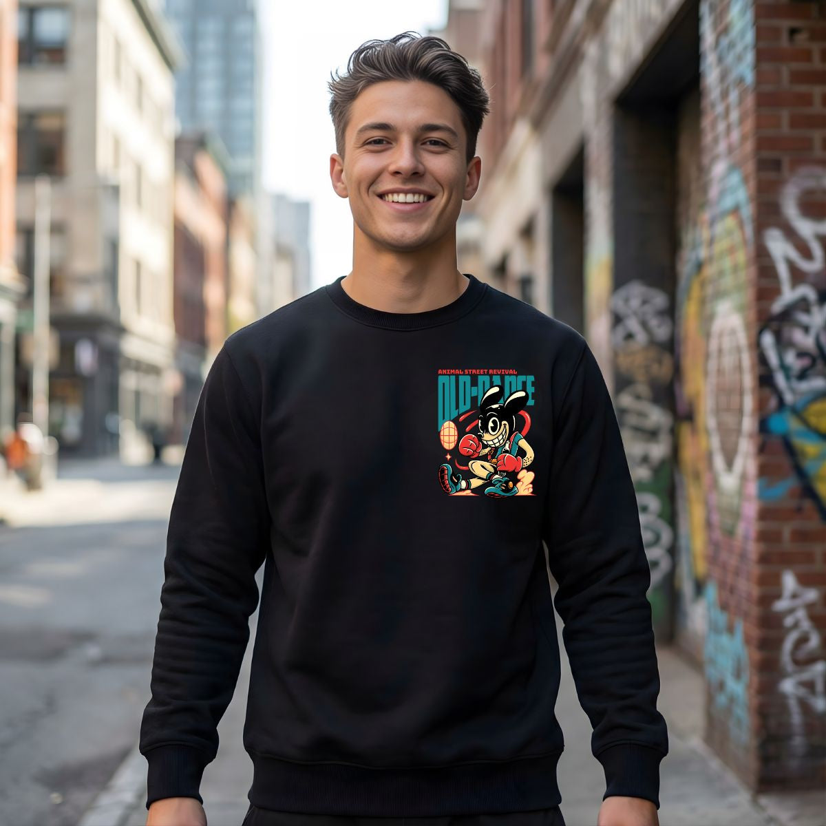 Old dance crewneck sweatshirt with vintage dance graphic by Memez Store