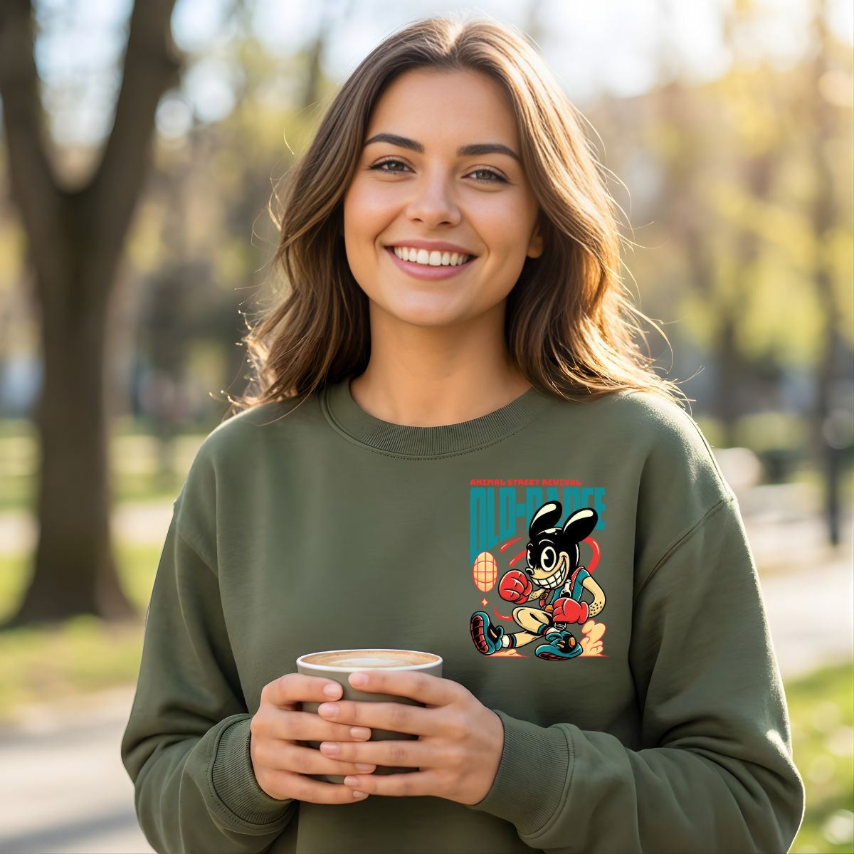 Old dance crewneck sweatshirt with vintage dance graphic by Memez Store