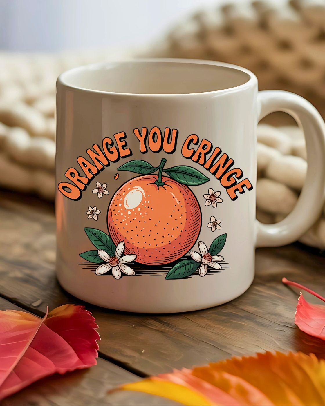 Orange You Cringe 11oz &amp; 15oz meme mug by Memez Store