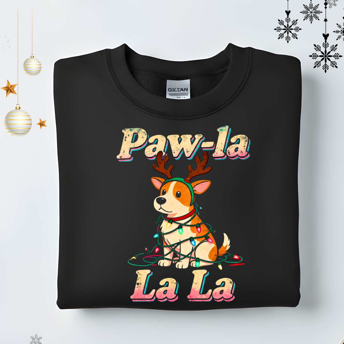 Pawla Retro Animal Christmas Sweatshirt – funny vintage pet lover Christmas meme sweatshirt for dog and cat owners by Memez.Store