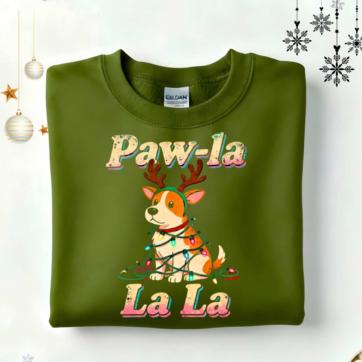 Pawla Retro Animal Christmas Sweatshirt – funny vintage pet lover Christmas meme sweatshirt for dog and cat owners by Memez.Store