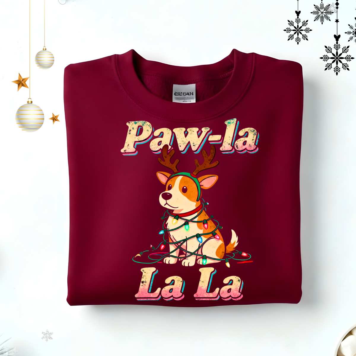 Pawla Retro Animal Christmas Sweatshirt – funny vintage pet lover Christmas meme sweatshirt for dog and cat owners by Memez.Store