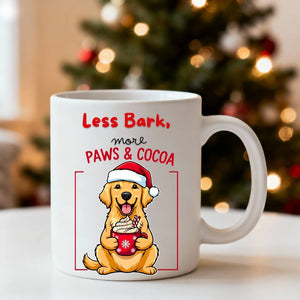 Paws & Cocoa Coffee Mug – cute Christmas meme mug with cat and dog design, cozy ceramic cup for animal lovers by Memez.Store
