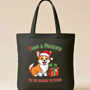 Paws &amp; Cocoa Tote Bag with cute pet and hot chocolate design
