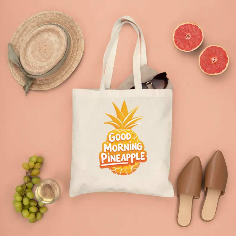 Pineapple Design Reusable Tote – Memez Store