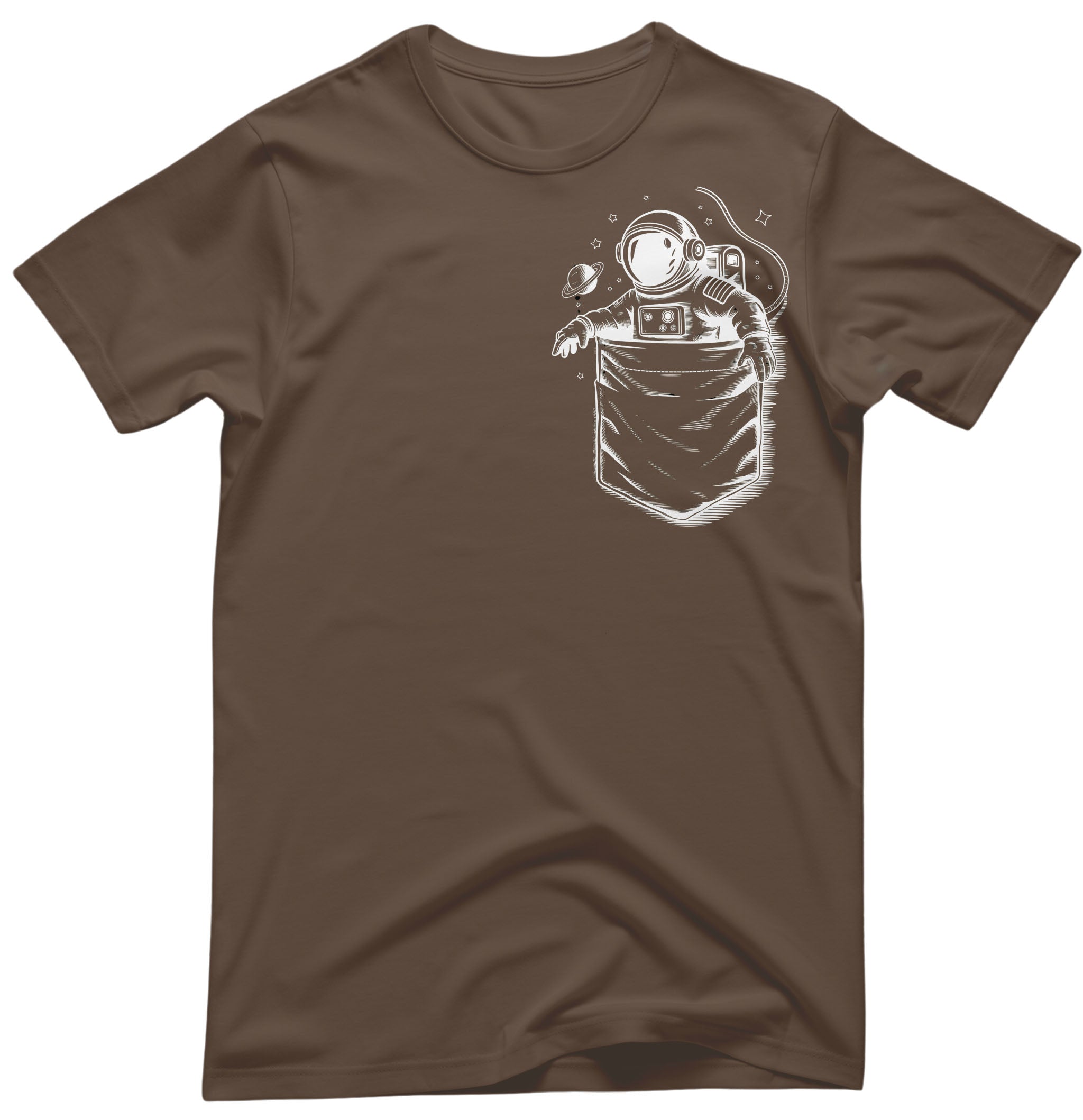 Pocket Astronaut Tee - Space Lover’s Unisex Shirt | Memez Store