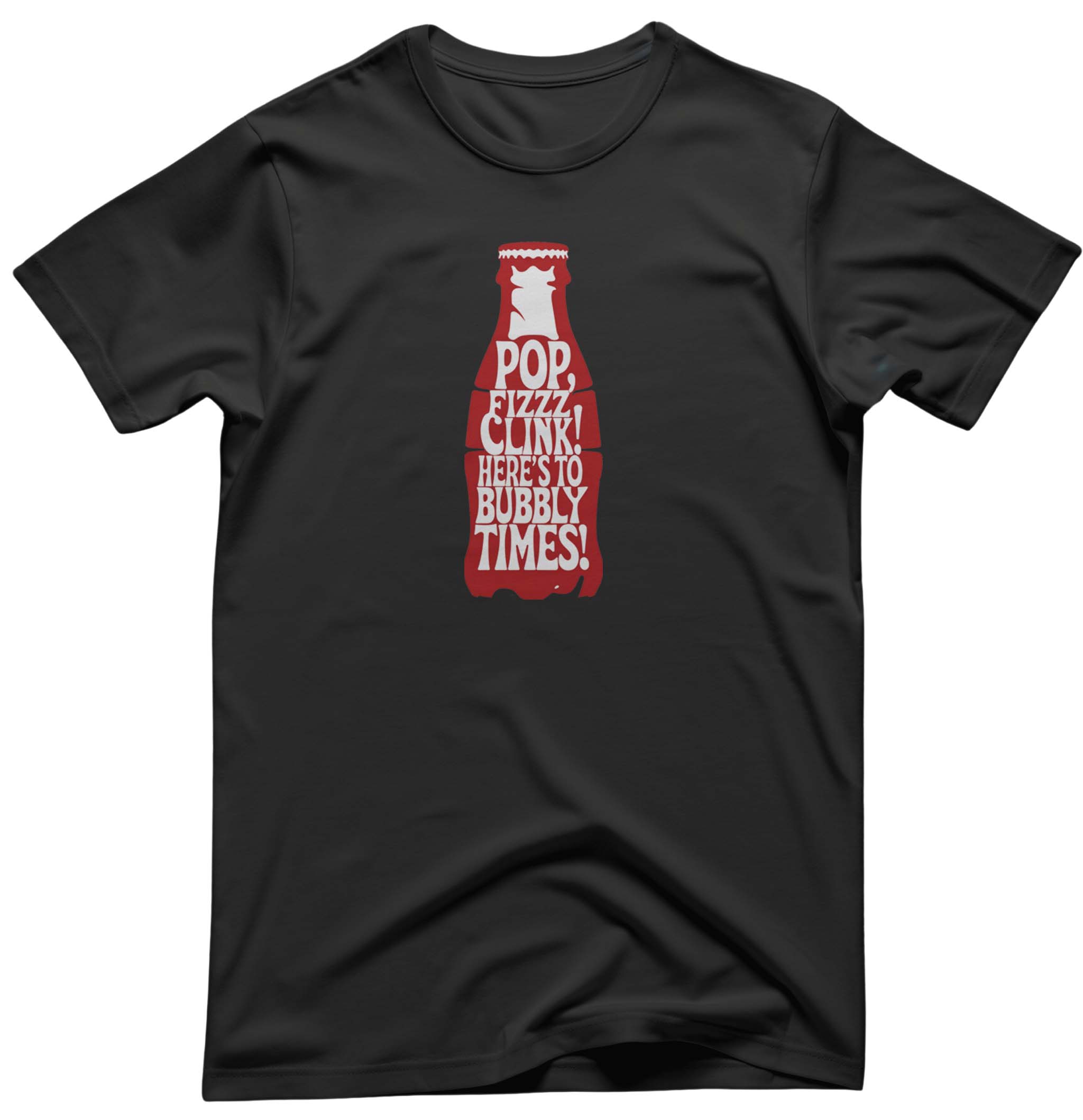 Pop Fizzy Bottle Graphic Tee - Soda Humor Apparel | Memez Store