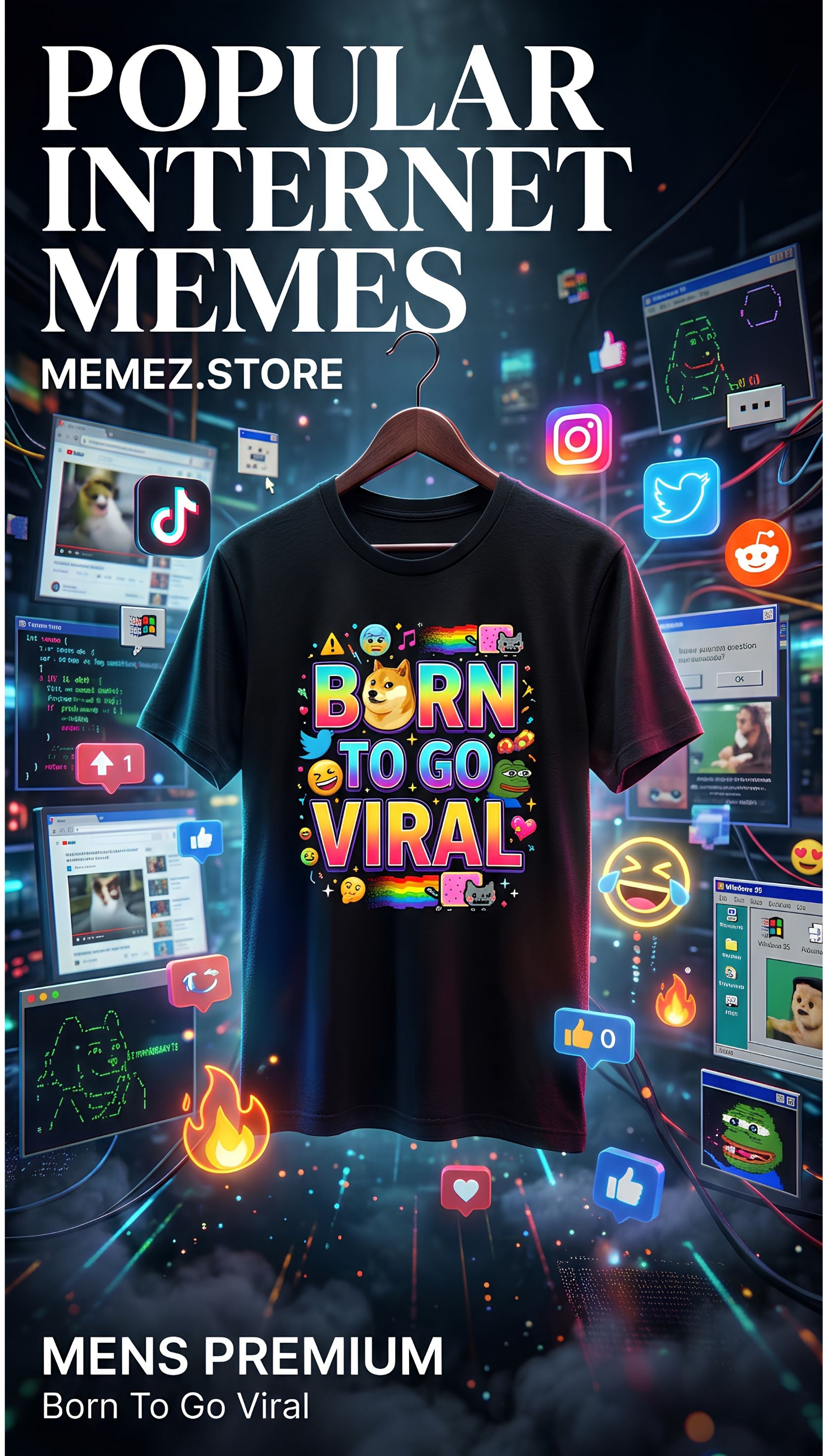Popular Internet Meme Collection Banner Memez store 