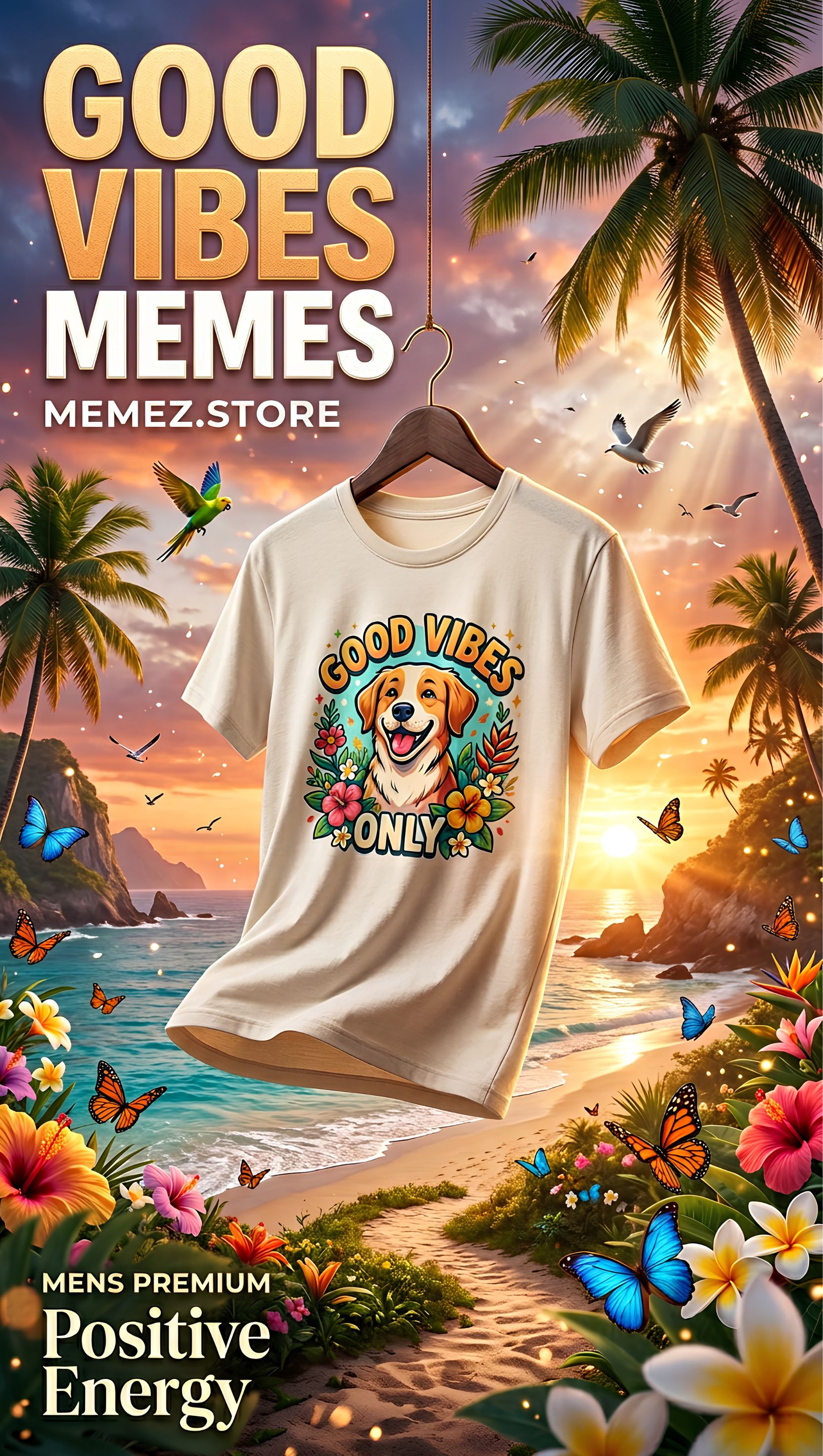 Positive Vibes Meme Collection banner memez store 