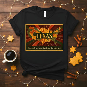 Proud Texas State Outline T-Shirt Design