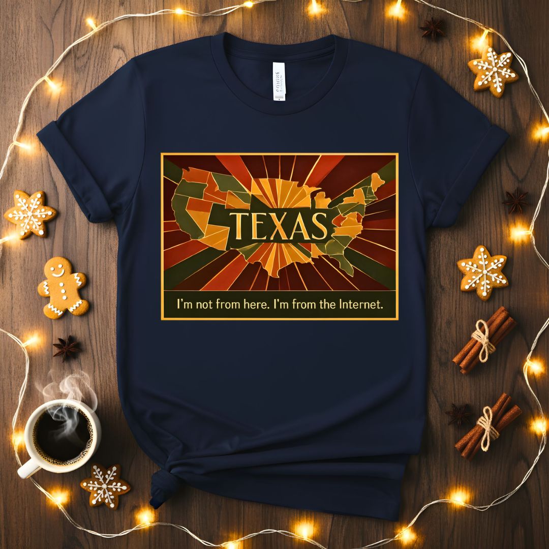 Proud Texas State Outline T-Shirt Design