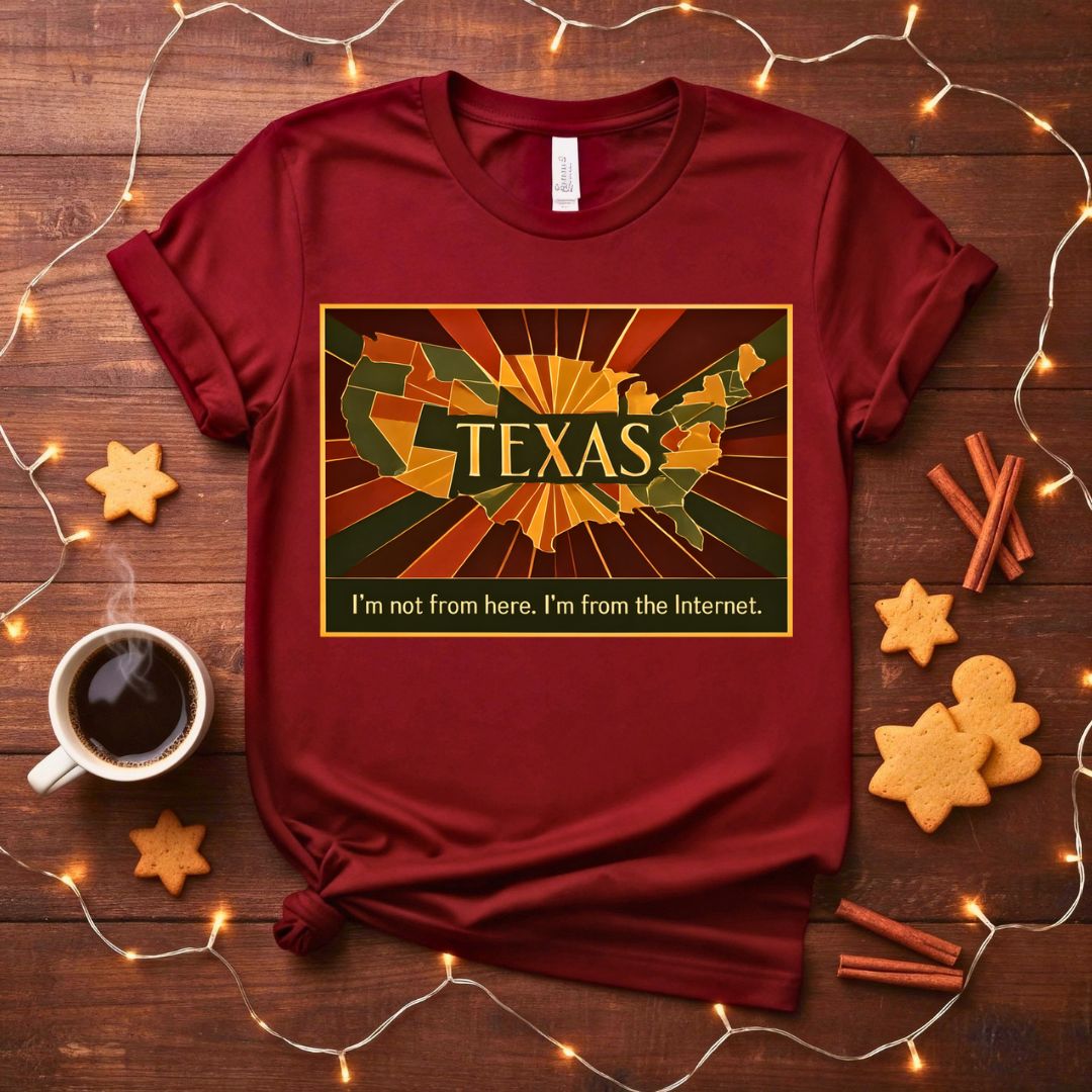 Proud Texas State Outline T-Shirt Design