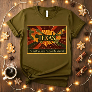 Proud Texas State Outline T-Shirt Design