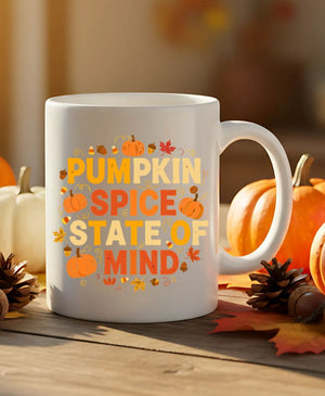 Autumn pumpkin spice latte mug ceramic 11oz 15oz