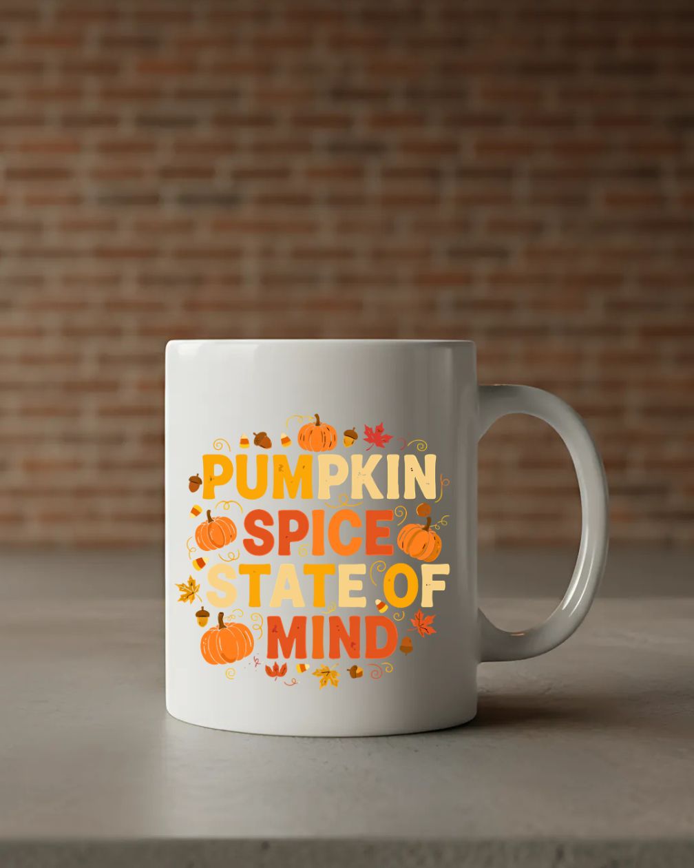 Autumn pumpkin spice latte mug ceramic 11oz 15oz