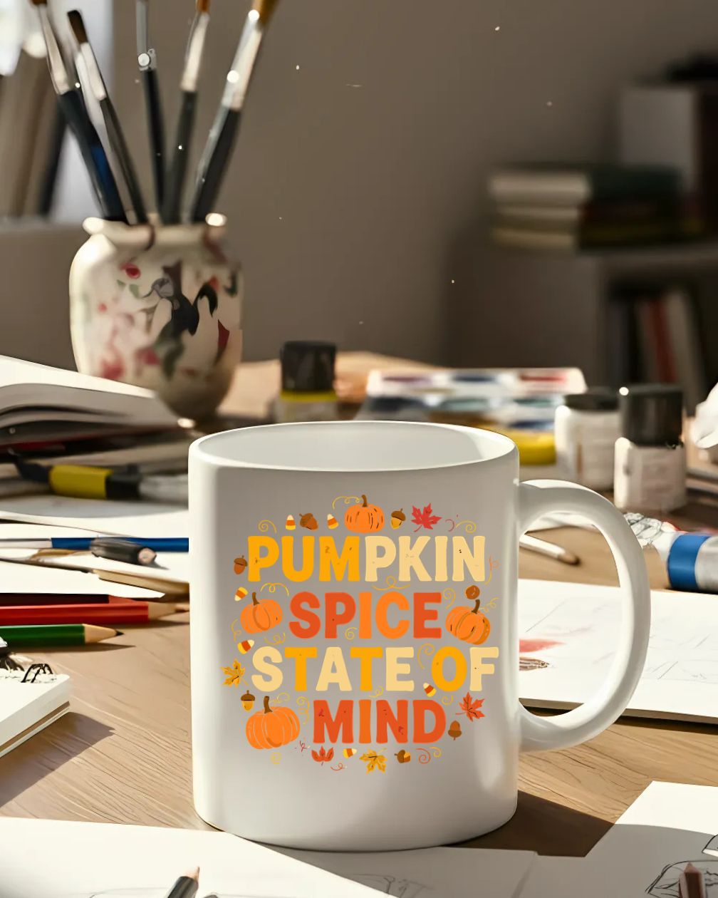 Autumn pumpkin spice latte mug ceramic 11oz 15oz
