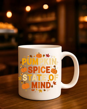 Autumn pumpkin spice latte mug ceramic 11oz 15oz
