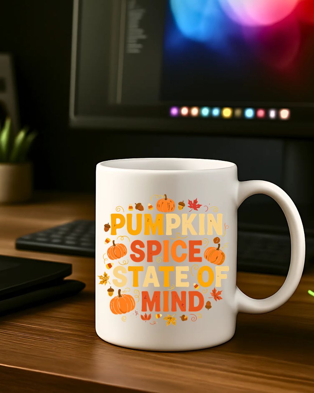 Autumn pumpkin spice latte mug ceramic 11oz 15oz