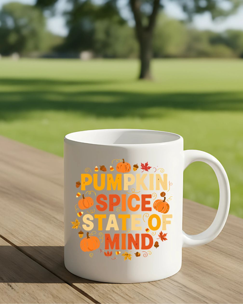 Autumn pumpkin spice latte mug ceramic 11oz 15oz