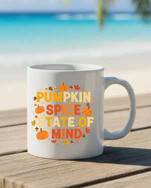 Autumn pumpkin spice latte mug ceramic 11oz 15oz
