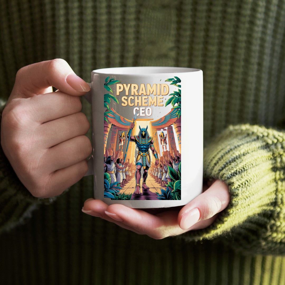 Pyramid Scheme CEO Meme Mug By Memez Store 