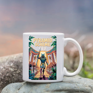 Pyramid Scheme CEO Meme Mug By Memez Store 