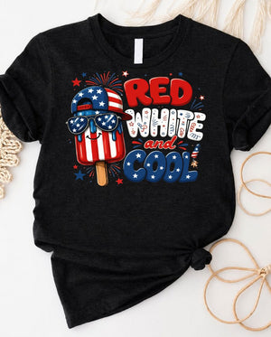 Red and white striped tee classic cool short sleeve shirt