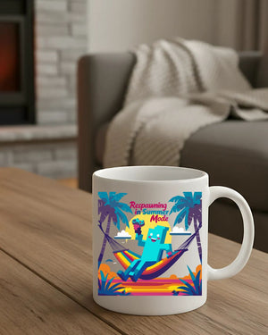Ceramic Halloween coffee mug for gamers funny design