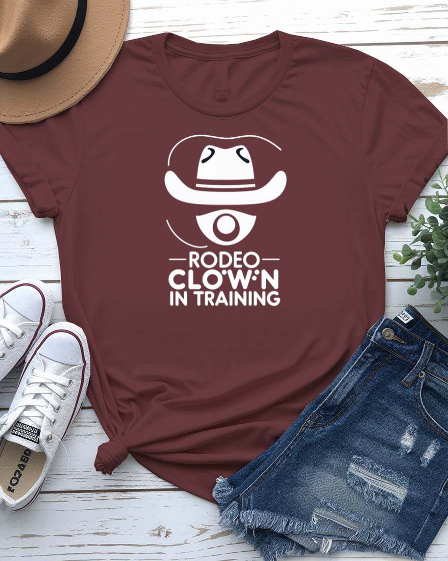 “Rodeo Clown Tee – Funny Western Shirt by Memez Store”