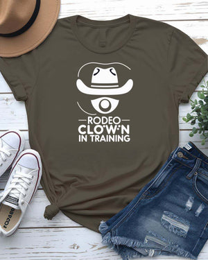 “Rodeo Clown Tee – Funny Western Shirt by Memez Store”