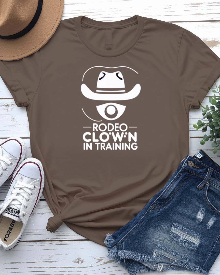 “Rodeo Clown Tee – Funny Western Shirt by Memez Store”