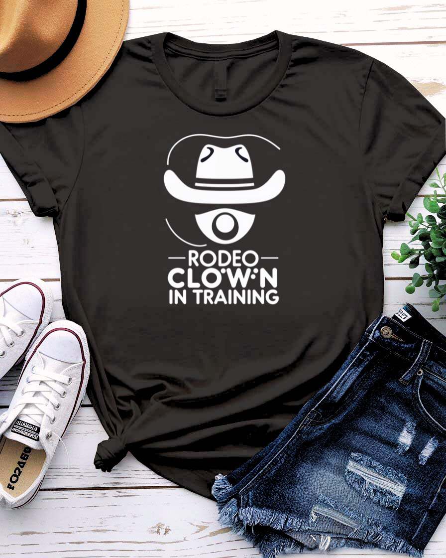 “Rodeo Clown Tee – Funny Western Shirt by Memez Store”